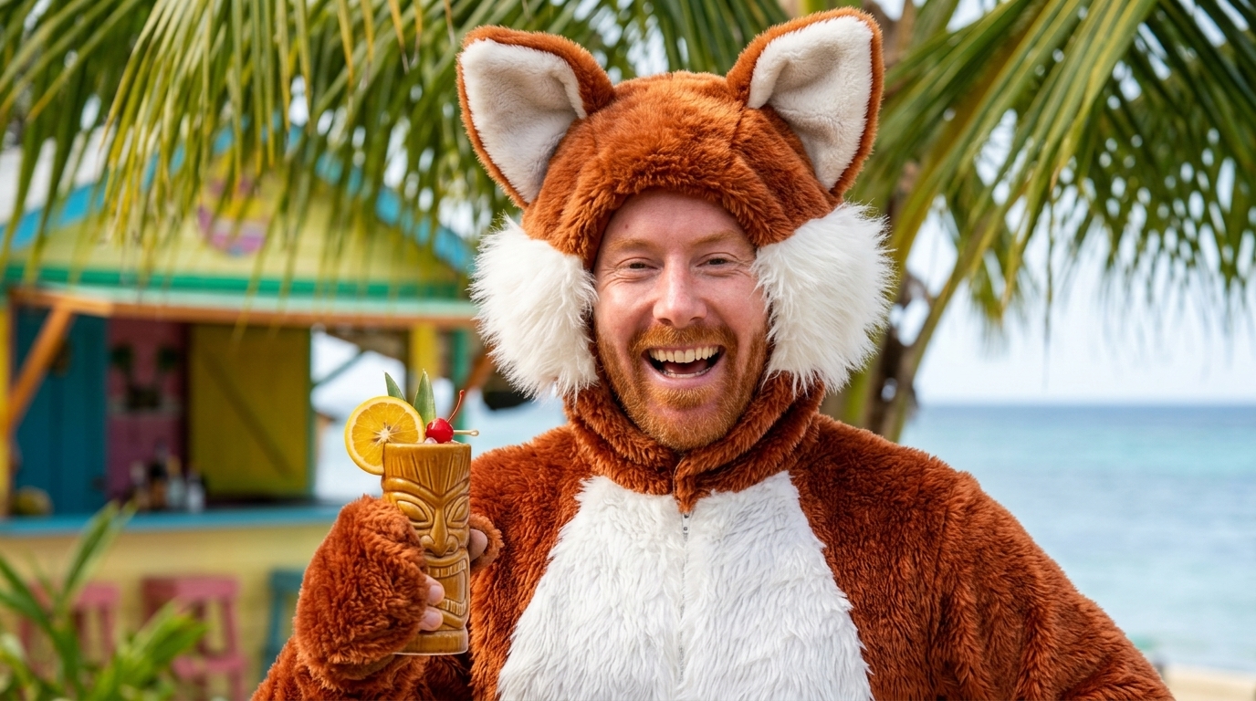Chris Goodall cooking Jamaican Rum Punch